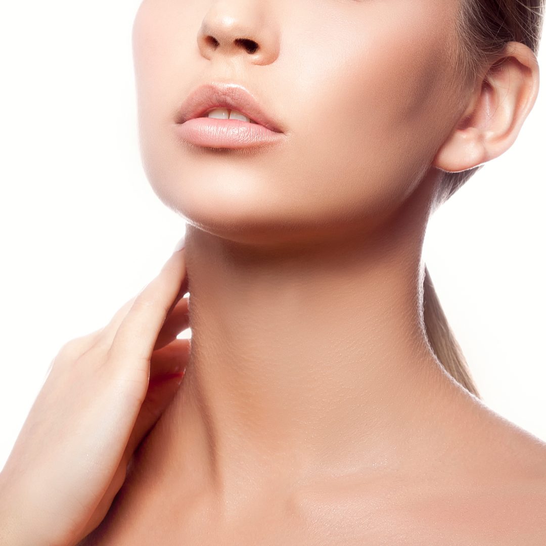 僧帽筋と首ラインの図